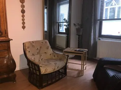Ein Sitzbereich in der Unterkunft Gästewohnung im Logenhaus