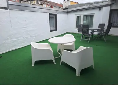Ein Sitzbereich in der Unterkunft Monteurswohnung am Wasserturm