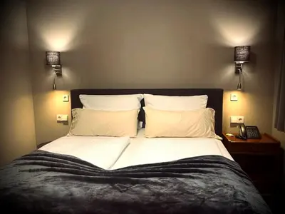 Ein Bett oder Betten in einem Zimmer der Unterkunft Hotel Regina