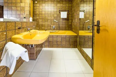 Ein Badezimmer in der Unterkunft Hotel Landgasthaus Sockenbacher Hof