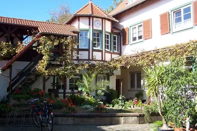 Ein Garten an der Unterkunft Hotel ZUM ENGEL in Speyer - Römerberg