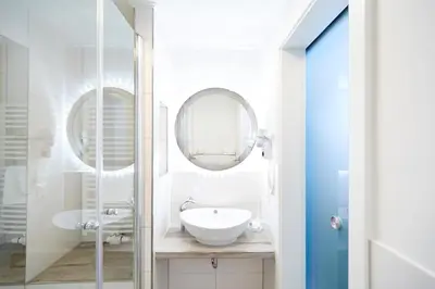 Ein Badezimmer in der Unterkunft Sonnenhof