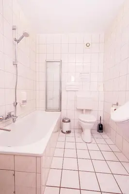 Ein Badezimmer in der Unterkunft Business apartment