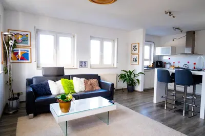 Küche/Küchenzeile in der Unterkunft Business apartment