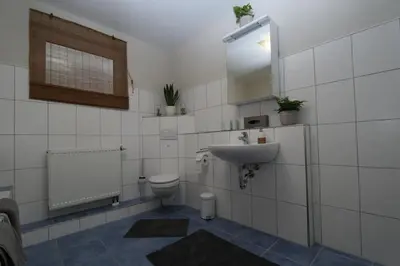 Ein Badezimmer in der Unterkunft KAntryside