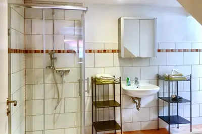 Ein Badezimmer in der Unterkunft Ferienwohnung Mäder