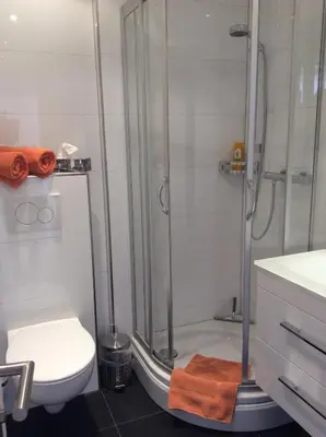 Ein Badezimmer in der Unterkunft Appartement am Universitätscampus