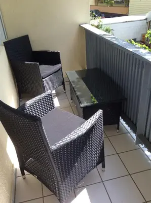 Ein Sitzbereich in der Unterkunft Appartement am Universitätscampus