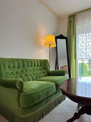 Ein Sitzbereich in der Unterkunft Kant-Haus