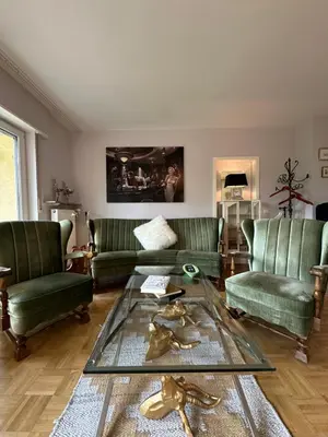 Ein Sitzbereich in der Unterkunft Kant-Haus