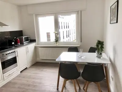 Küche/Küchenzeile in der Unterkunft Hugo18 Boardinghouse