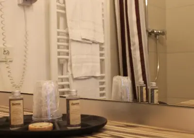 Ein Badezimmer in der Unterkunft Hotel Tannhäuser