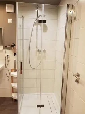 Ein Badezimmer in der Unterkunft Ferienwohnung Alte Linde