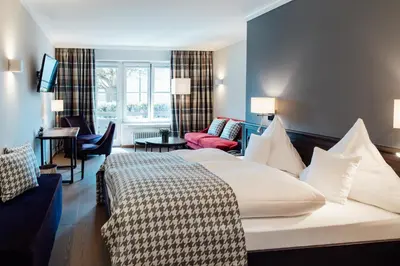 Ein Bett oder Betten in einem Zimmer der Unterkunft Hotel Krone