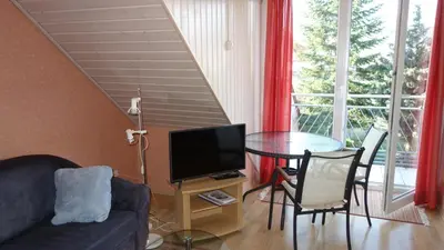 Ein Sitzbereich in der Unterkunft Ferienhaus - Kern