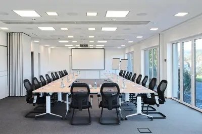 Der Geschäftsbereich oder Konferenzraum in der Unterkunft BURGHOF - DAS HOTEL