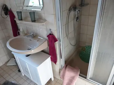 Ein Badezimmer in der Unterkunft Ferienwohnung Baier