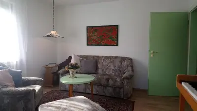 Ein Sitzbereich in der Unterkunft Casa la Collina delle Ginestre