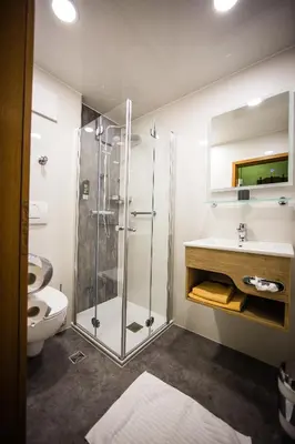 Ein Badezimmer in der Unterkunft Hotel Rössle