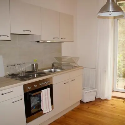 Küche/Küchenzeile in der Unterkunft Ferienwohnung Appolonia