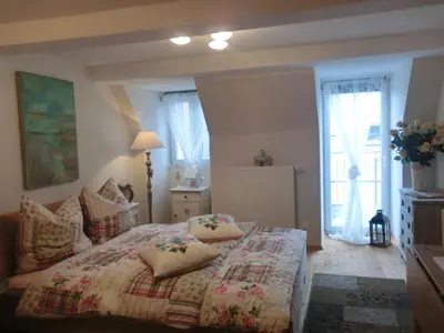 Ein Bett oder Betten in einem Zimmer der Unterkunft Landhaus Grinnerhof