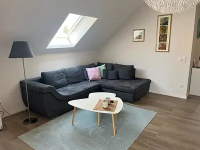 Ein Sitzbereich in der Unterkunft Weingut Grafenhof