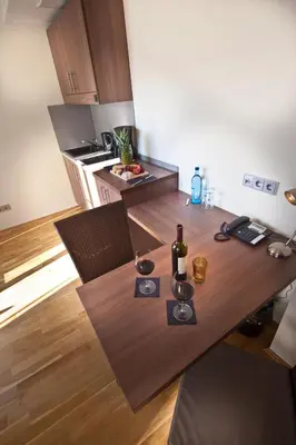 Küche/Küchenzeile in der Unterkunft GuestHouse Mannheim