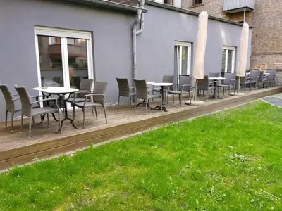 Ein Garten an der Unterkunft Wasserturm Hotel Mannheim