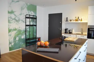 Küche/Küchenzeile in der Unterkunft Apartment Pfungstadt