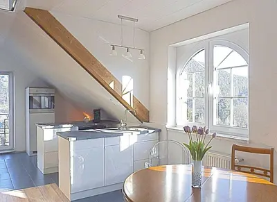 Küche/Küchenzeile in der Unterkunft Ferienwohnung-Monte-Noble-I-Suedpfalz