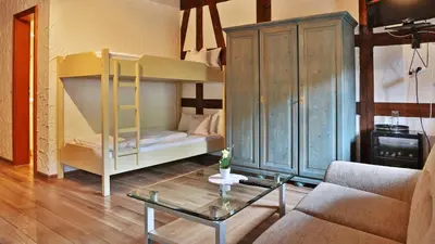 Ein Bett oder Betten in einem Zimmer der Unterkunft Hotel Restaurant Mönchhof