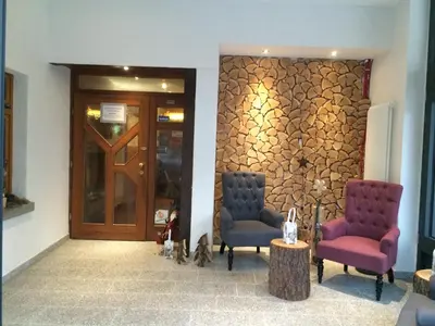 Ein Sitzbereich in der Unterkunft Hotel- Restaurant Poststuben