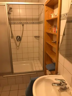 Ein Badezimmer in der Unterkunft Doppelzimmer