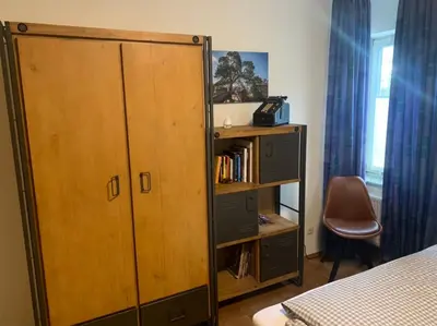Ein Bett oder Betten in einem Zimmer der Unterkunft Doppelzimmer