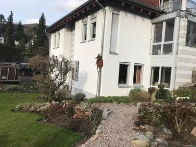 Ein Garten an der Unterkunft Doppelzimmer