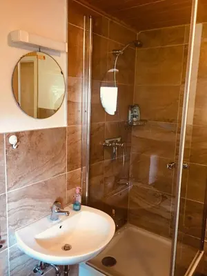 Ein Badezimmer in der Unterkunft Natur und Neckarblick bei Heidelberg
