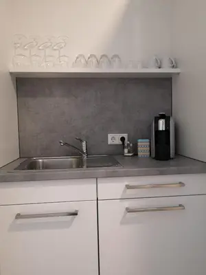 Küche/Küchenzeile in der Unterkunft Trip Inn PostApart Aschaffenburg