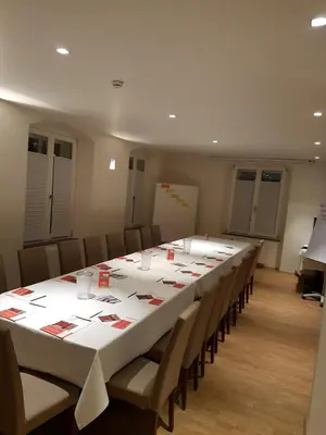 Der Geschäftsbereich oder Konferenzraum in der Unterkunft Schlosshotel Bergzaberner Hof