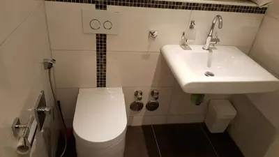 Ein Badezimmer in der Unterkunft holidayhome Heidelberg
