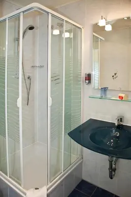Ein Badezimmer in der Unterkunft Hotel bei Liebe's