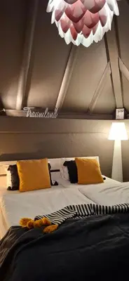 Ein Bett oder Betten in einem Zimmer der Unterkunft Odenwald Lounge im Naturpark Bergstraße-Odenwald