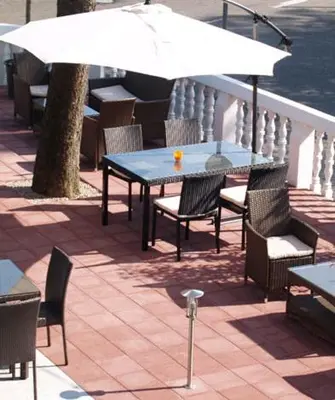 Ein Balkon oder eine Terrasse in der Unterkunft Hotel zum Ochsen