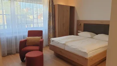 Ein Bett oder Betten in einem Zimmer der Unterkunft Hotel Erbprinzenhof
