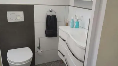 Ein Badezimmer in der Unterkunft Ferienhaus Hygge