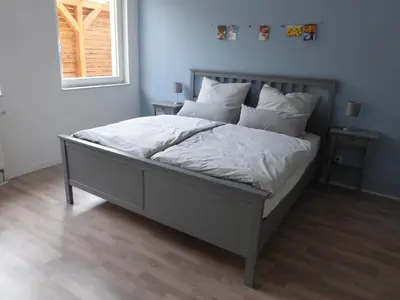 Ein Bett oder Betten in einem Zimmer der Unterkunft Ferienwohnungen an der Kimbach