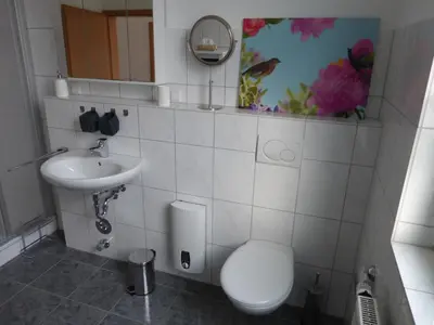 Ein Badezimmer in der Unterkunft Ferienwohnungen an der Kimbach