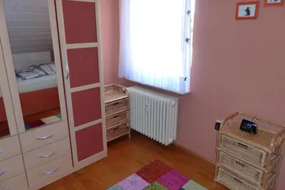 Ein Bett oder Betten in einem Zimmer der Unterkunft Apartment mit Ausblick - Wörth