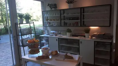 Küche/Küchenzeile in der Unterkunft Hotel Gutsmühle