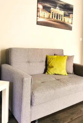 Ein Sitzbereich in der Unterkunft Hotel Gutsmühle