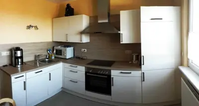 Küche/Küchenzeile in der Unterkunft Bergblick